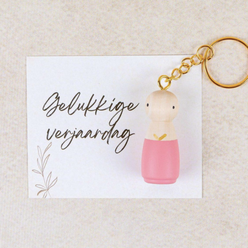 Sleutelhanger: Gelukkige verjaardag
