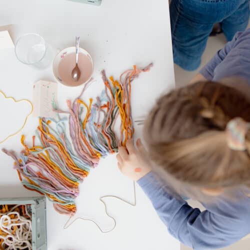 DIY pakket voor kids: macramé unicorn