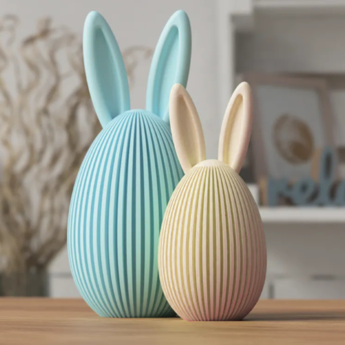 Moderne Paasdecoratie – 3D geprint - Paasei konijnenoren