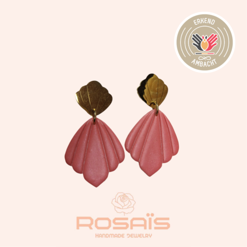 Oorring NINETTE - CORAL RED