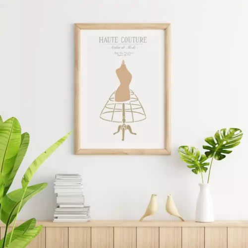 Geschilderde poster - "Haut Couture"