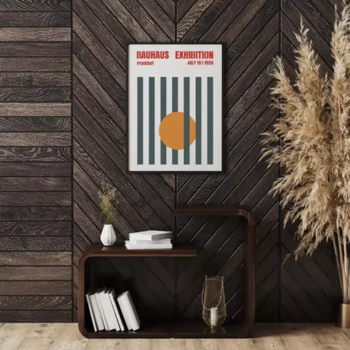 Geschilderde poster - "Bauhaus exibition"