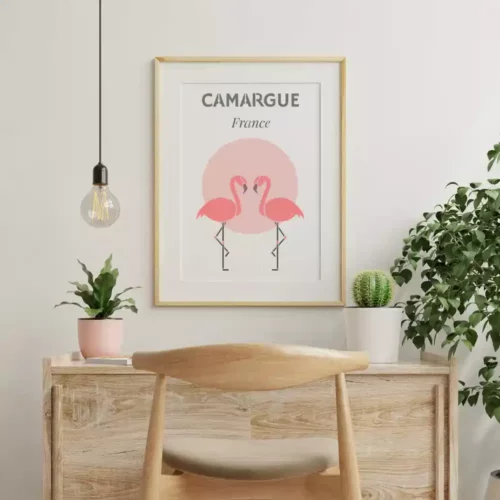 Geschilderde poster - "Camargue"