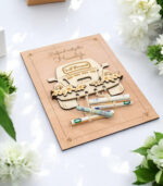 LiZ-e - Huwelijkscadeau - Houten bord - Just Married - Huwelijk - Geldcadeau - Origineel Geschenk - Origineel