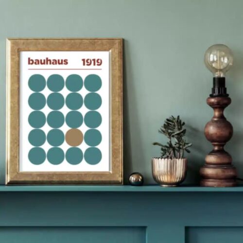 Geschilderde poster - "Bauhaus"