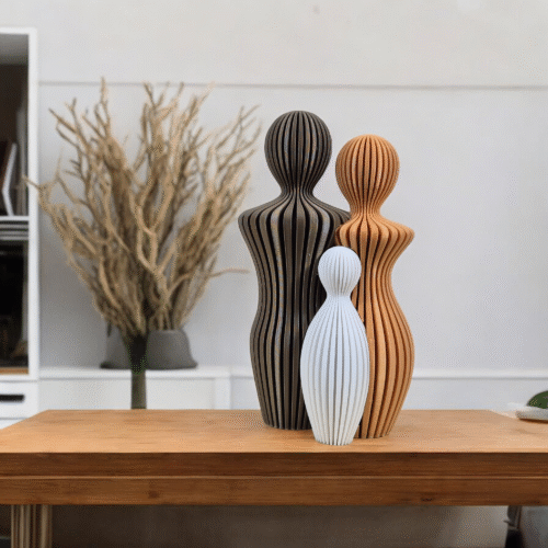 Gezin met 1 kind - 3D geprint