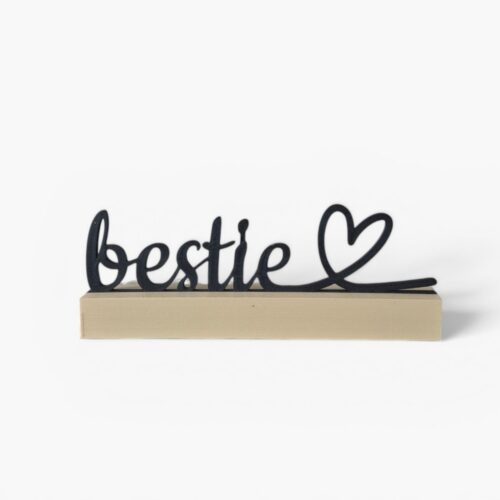 Bestie ♡ — decoratief tekstbordje