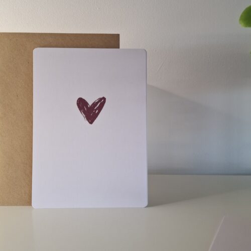 Wenskaart - hart