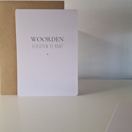 Wenskaart - woorden schieten te kort