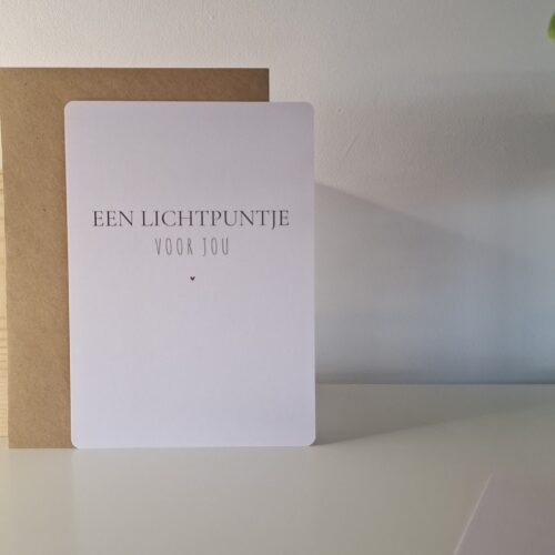 Wenskaart - een lichtpuntje voor jou