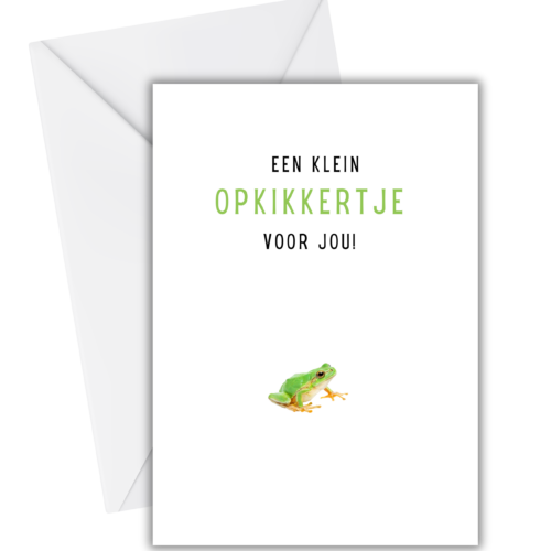 Opkikkertje kaartje Kikker