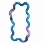 3D geprinte fidget slinger in blauw en meerkleurige tinten