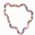 3D geprinte fidget slinger in roze en meerkleurige tinten