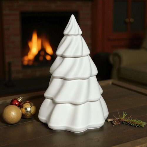Witte kerstboomkaars – 4-delige set met 3 kaarsen – Snowy Musk