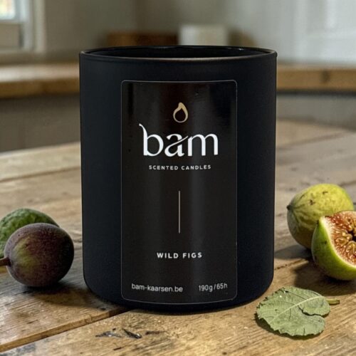 Wilde Vijgen Geurkaars - Black Collection Medium