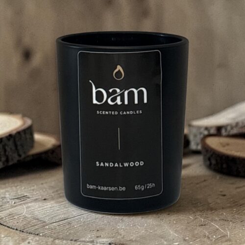 Sandalwood Geurkaars Mini – Black Collection Small