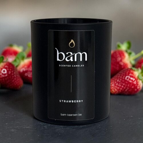 Strawberry Geurkaars - Black Collection Medium