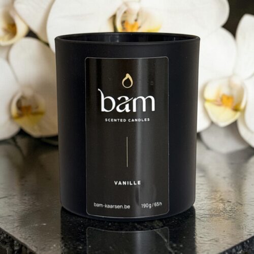 Vanille Geurkaars - Black Collection Medium
