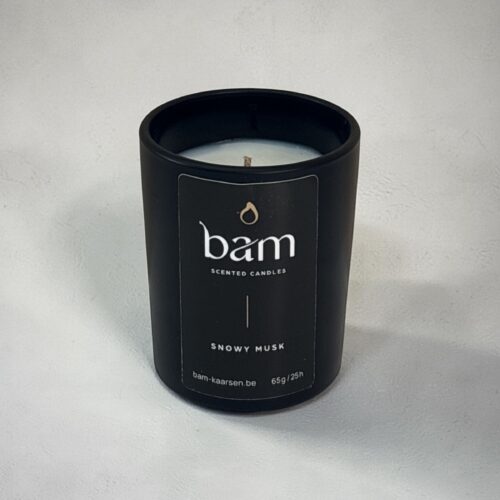 Snowy Musk Geurkaars Mini – Black Collection Small