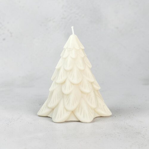 Kerstboom Figuurkaars van Zonnebloemwas – Duurzame Kerstkaars 10 cm