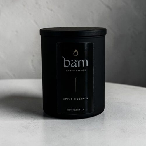 Apple Cinnamon Geurkaars – Black Collection Medium
