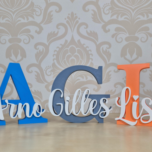 3D-geprinte decoratieletter met naam – gepersonaliseerd cadeau