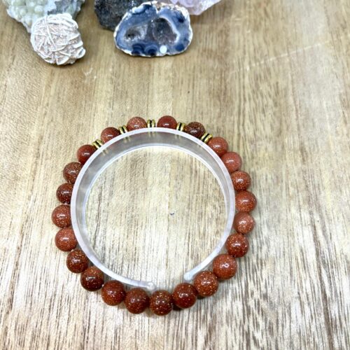 Armband goudsteen goud 8mm